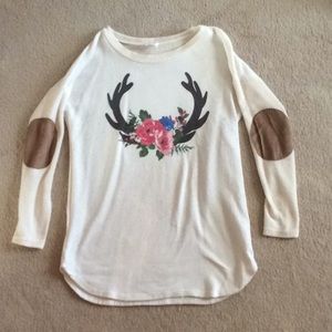 Floral antler tunic